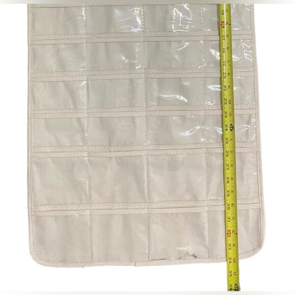 Household Essentials Hanging Jewelry Organizer, Natural Canvas - Picture 5 of 6